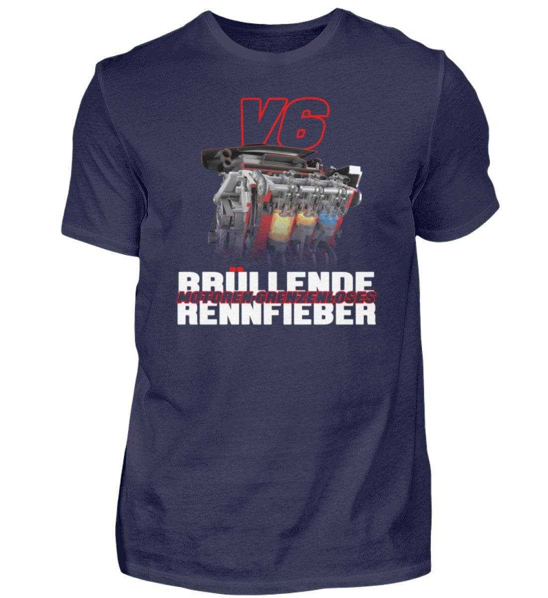 F1 Racing V6 Brüllende Motoren - Unisex Shirt T-Shirt Novawear Navy XS 