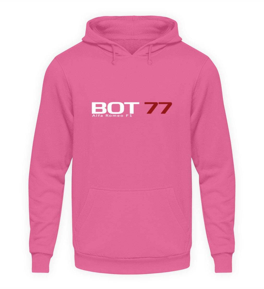 F1 Racing Valtteri Bottas 77 - Unisex Hoodie Hoodie Novawear Helles Pink S 