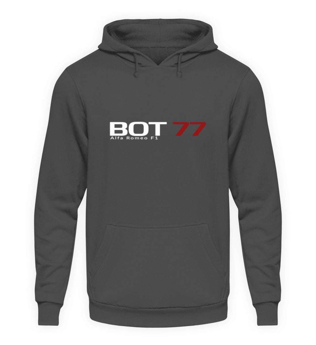 F1 Racing Valtteri Bottas 77 - Unisex Hoodie Hoodie Novawear Steel Grey (Solid) XS 