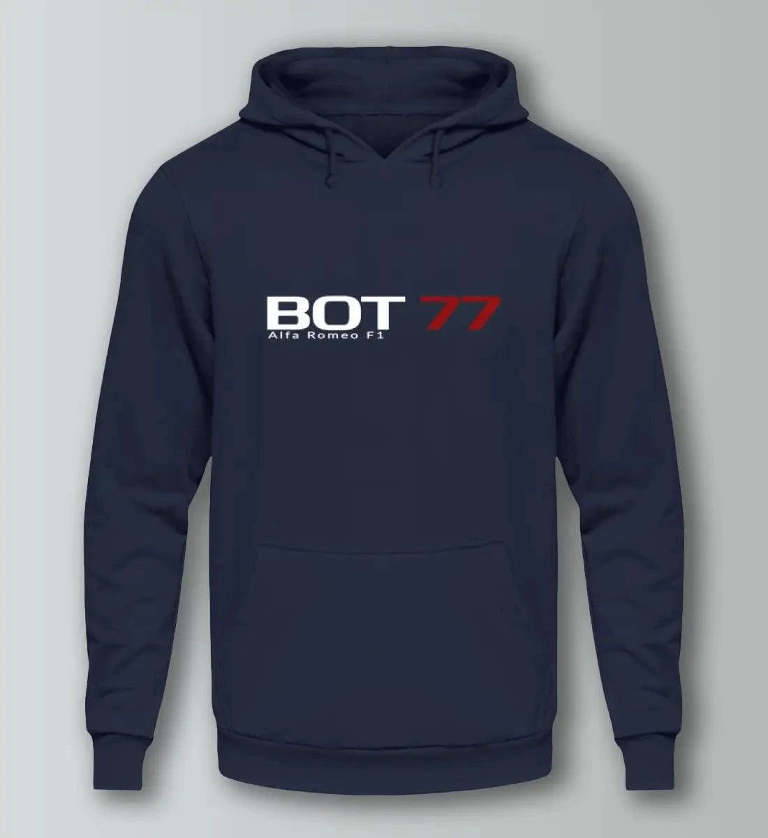 F1 Racing Valtteri Bottas 77 - Unisex Hoodie Kapuzenpullover Novawear Oxford Navy XS 