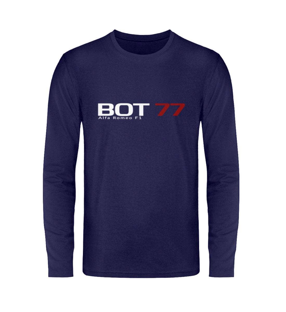 F1 Racing Valtteri Bottas 77 - Unisex Langarmshirt Unisex Langarmshirt Novawear Navy S 