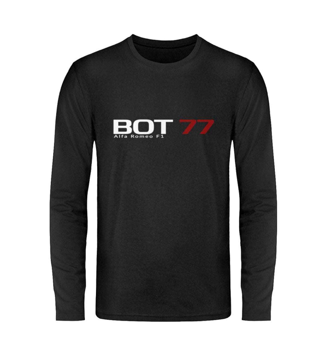 F1 Racing Valtteri Bottas 77 - Unisex Langarmshirt Unisex Langarmshirt Novawear Schwarz S 