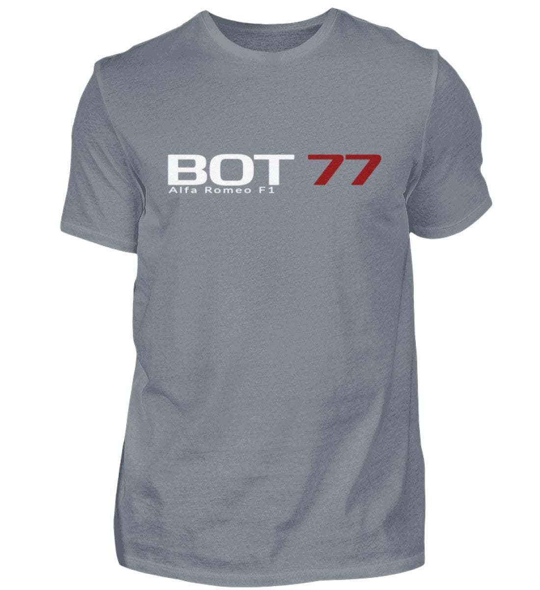 F1 Racing Valtteri Bottas 77 - Unisex Shirt T-Shirt Novawear Pacific Grey S 