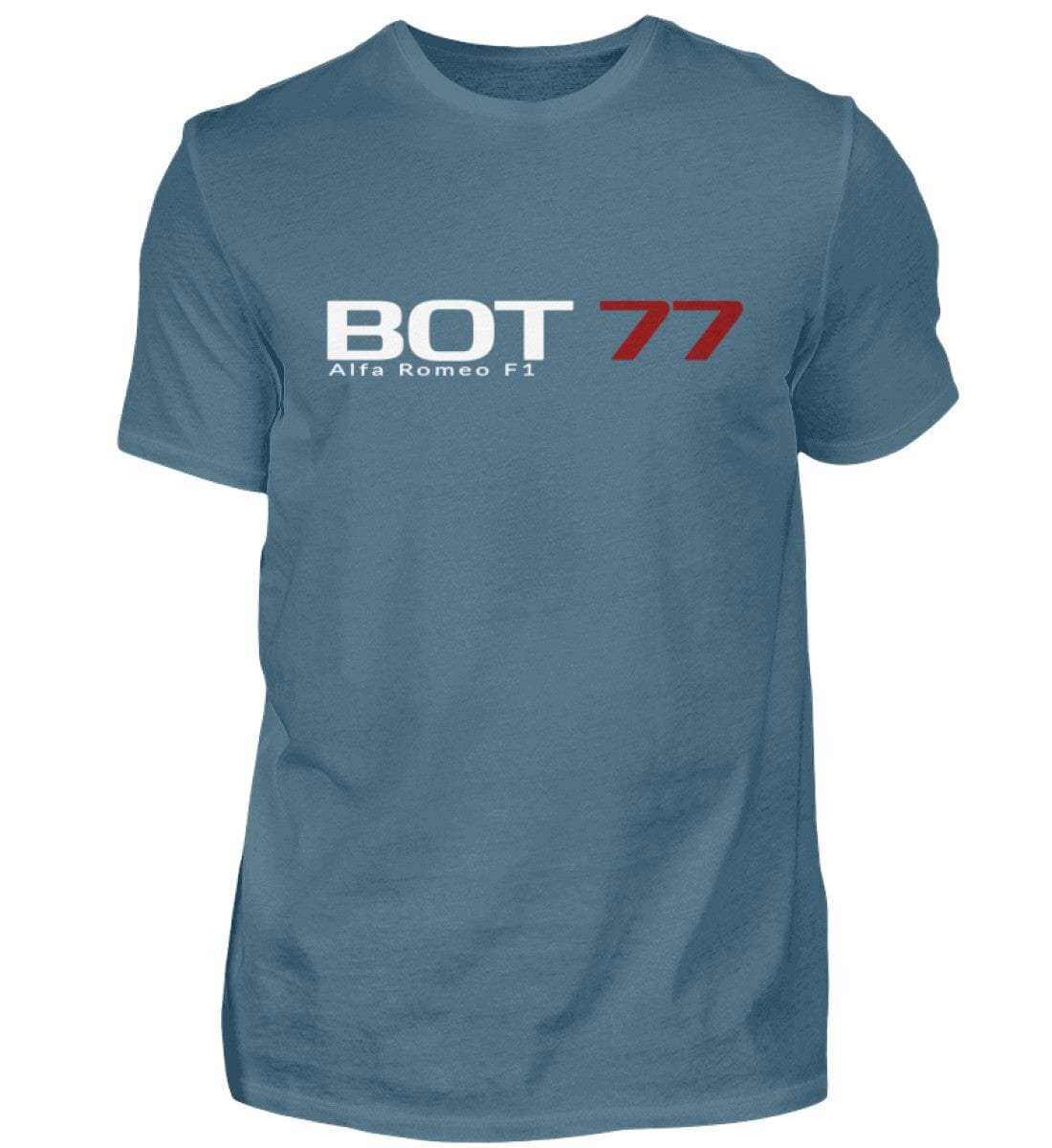 F1 Racing Valtteri Bottas 77 - Unisex Shirt T-Shirt Novawear Steinblau XS 