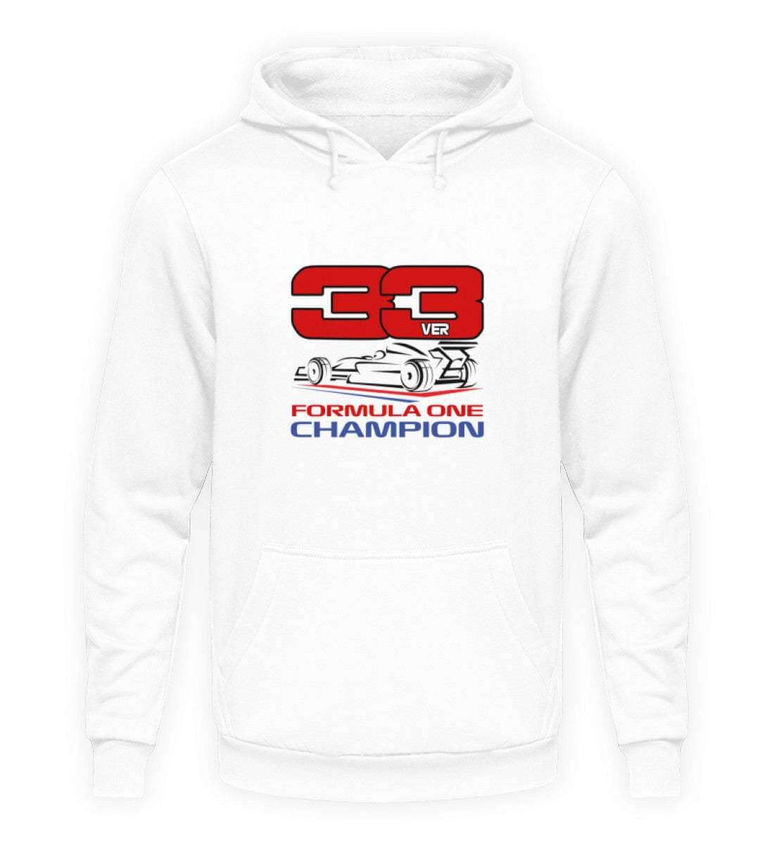 F1 Racing Verstappen 33 - Unisex Hoodie Hoodie Novawear Arktikweiß XS 