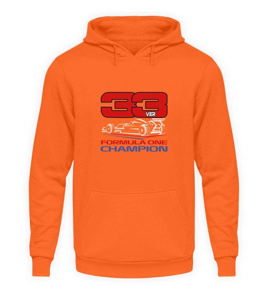 F1 Racing Verstappen 33 - Unisex Hoodie Hoodie Novawear Mandarin Orange S 