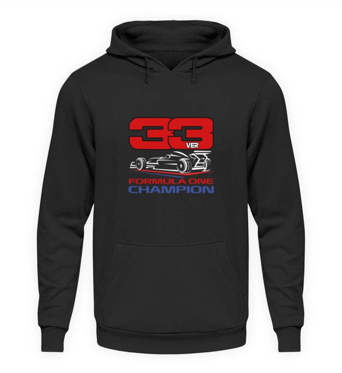 F1 Racing Verstappen 33 - Unisex Hoodie Hoodie Novawear Tief Schwarz XS 