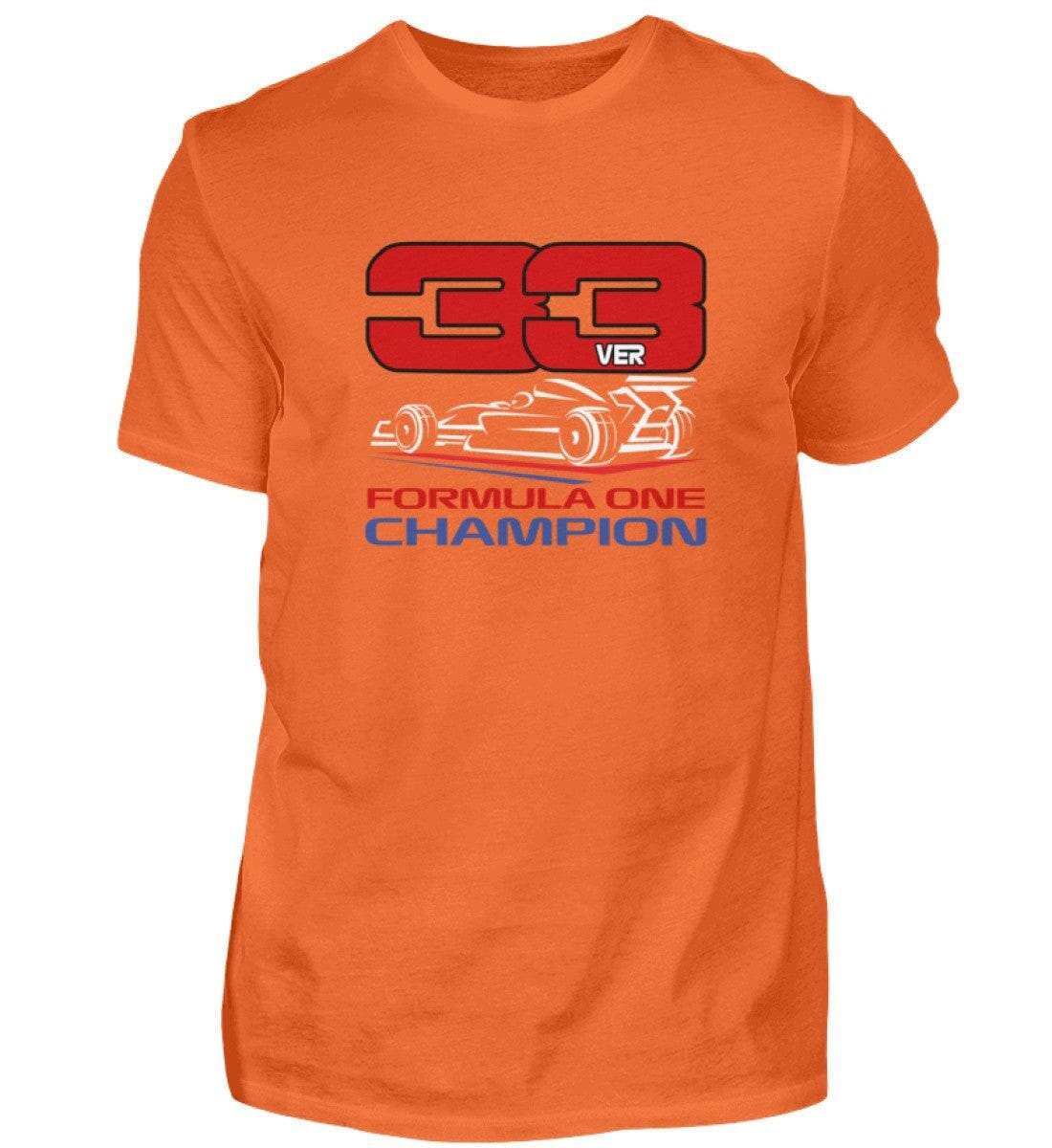 F1 Racing Verstappen 33 - Unisex T-Shirt T-Shirt Novawear Mandarin Orange S 