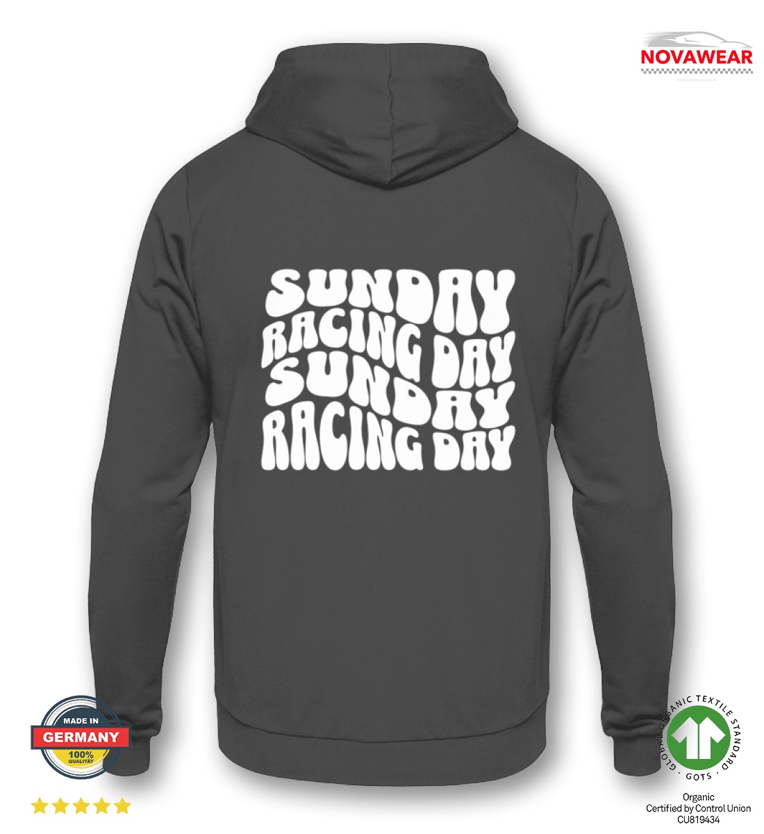 F1 Sunday Racing Day | Limited Edition - Unisex Hoodie Unisex Hoodie Shirtee Steel Grey (Solid) XS 