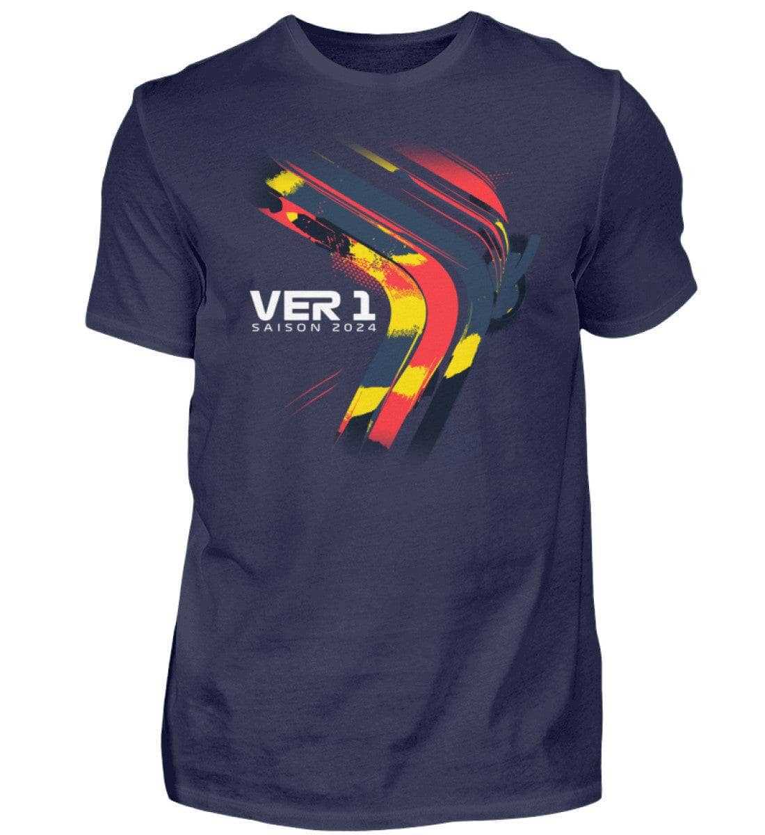 F1 Verstappen Saison 2024 Limited Edition - Unisex Shirt T-Shirt Novawear Navy XS 