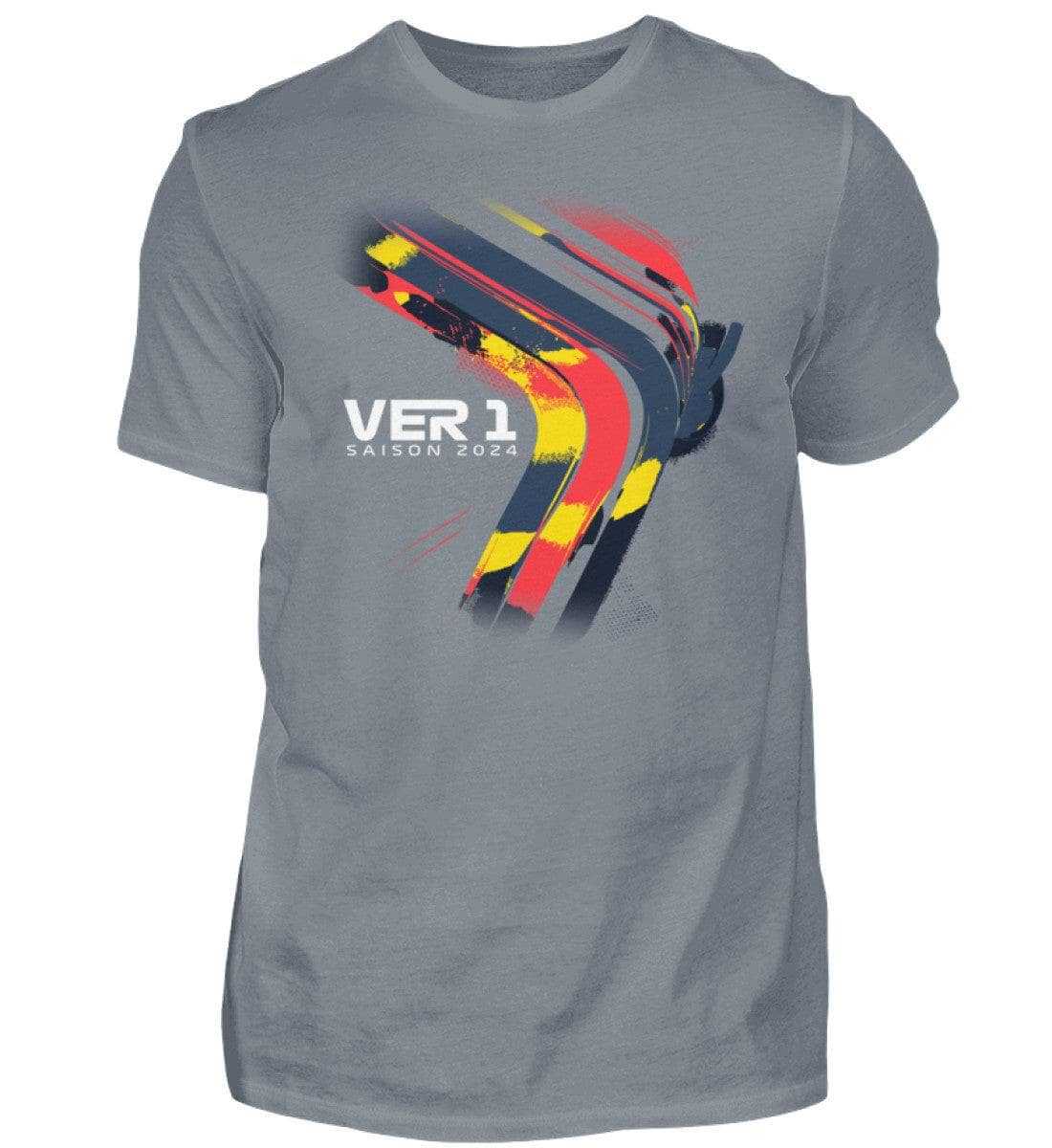 F1 Verstappen Saison 2024 Limited Edition - Unisex Shirt T-Shirt Novawear Pacific Grey S 