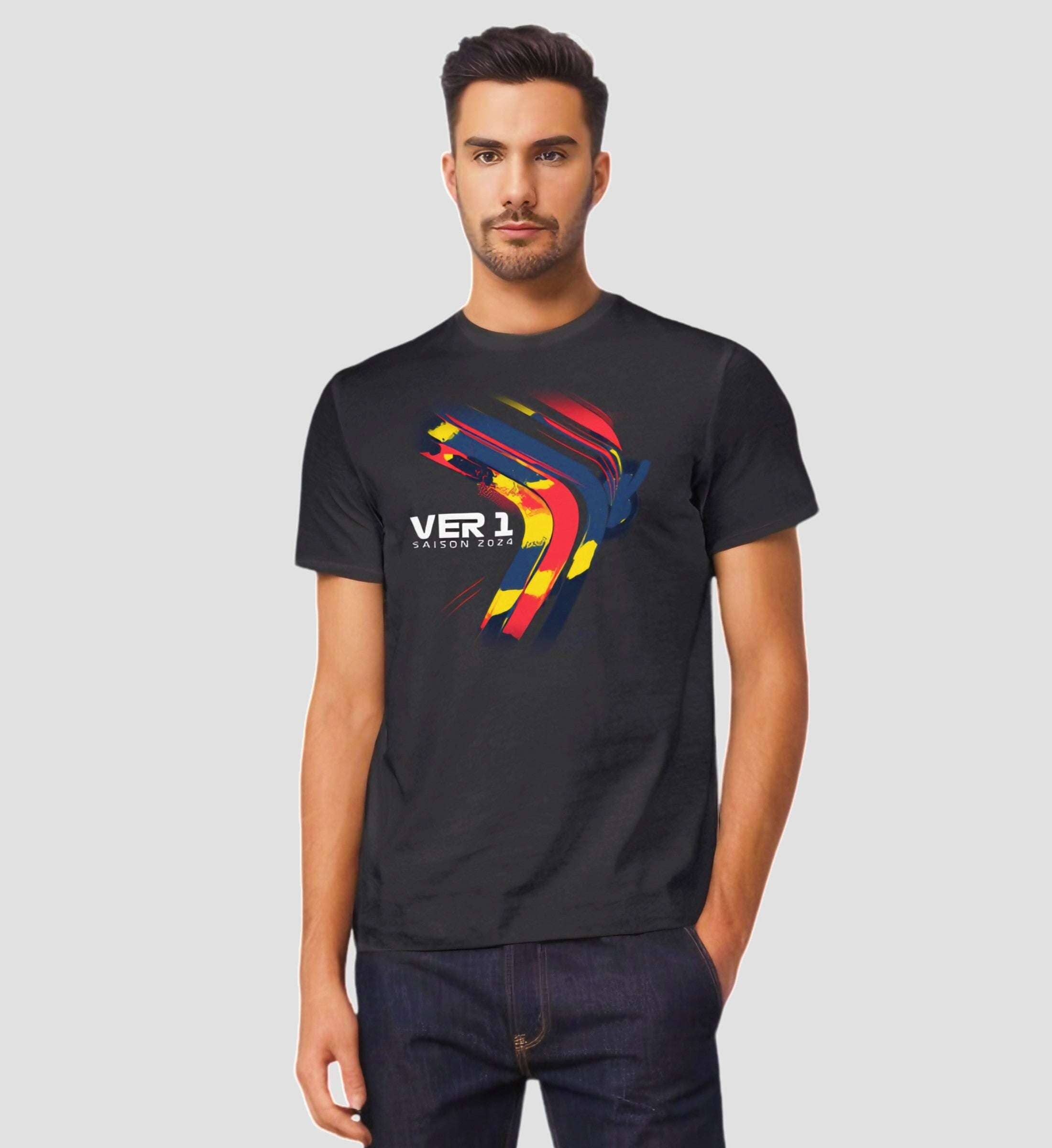 F1 Verstappen Saison 2024 Limited Edition - Unisex Shirt T-Shirt Novawear Schwarz XS 