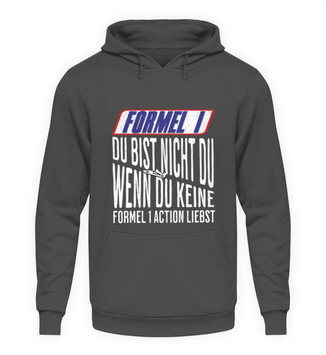 Formel 1 - Du bist nicht du, wenn du keine Formel 1 Action liebst - Unisex Kapuzenpullover Hoodie Unisex Hoodie Shirtee Steel Grey (Solid) XS 