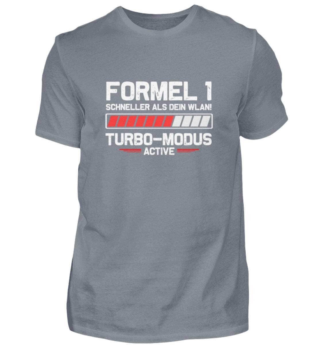 Formel 1 Schneller als Dein WLAN! - Herren Shirt Herren Basic T-Shirt Shirtee Pacific Grey S 