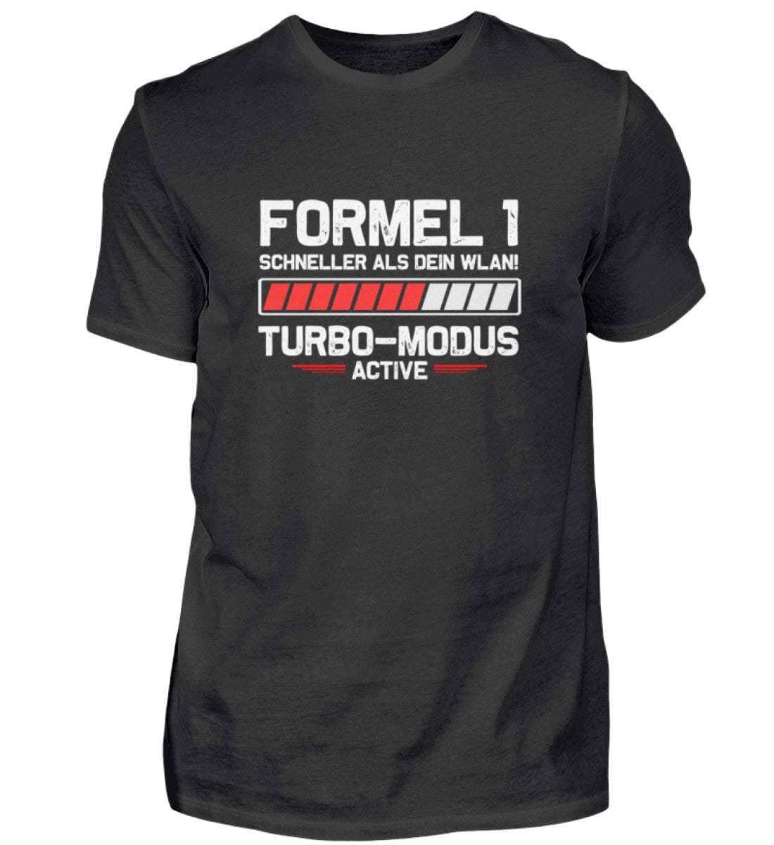 Formel 1 Schneller als Dein WLAN! - Herren Shirt Herren Basic T-Shirt Shirtee Schwarz XS 