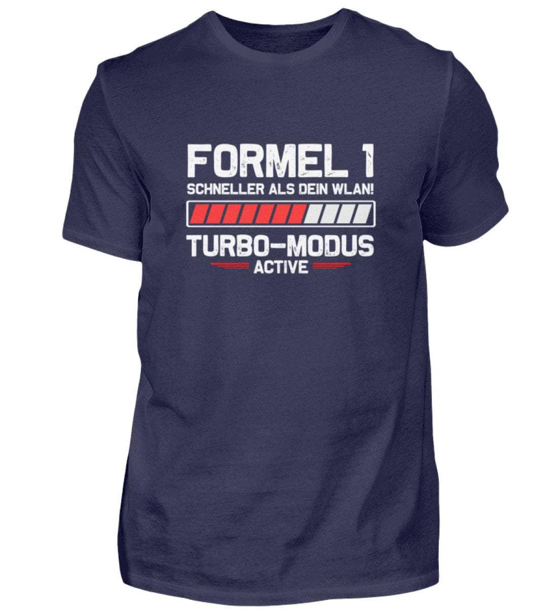 Formel 1 Schneller als Dein WLAN! - Herren Shirt Herren Basic T-Shirt Shirtee Steinblau XS 