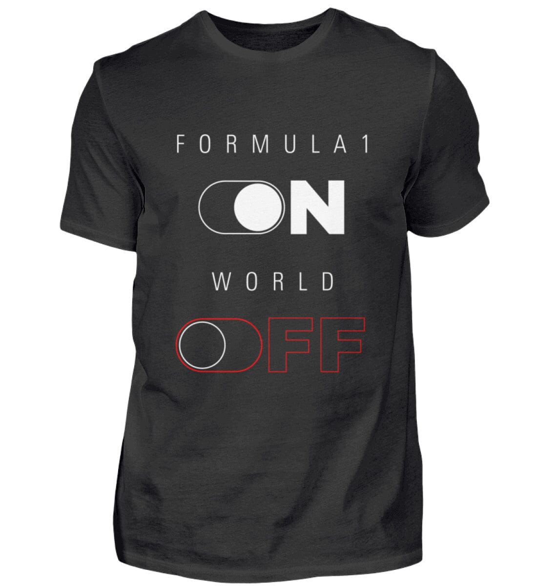 Formula 1 ON - Herren Shirt Herren Basic T-Shirt Shirtee Black XS 