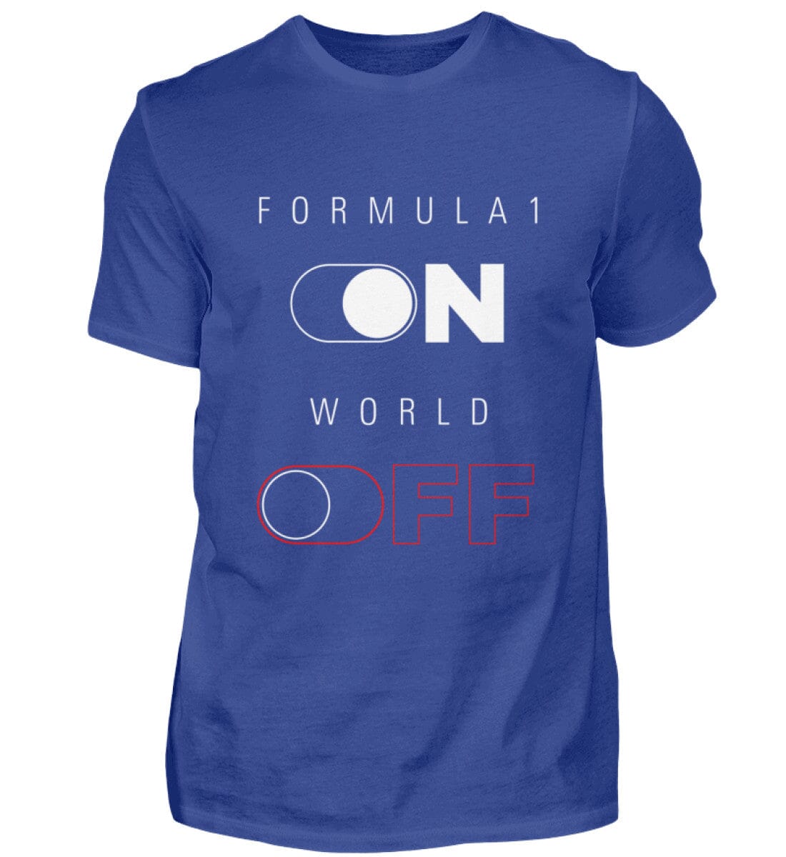 Formula 1 ON - Herren Shirt Herren Basic T-Shirt Shirtee Royal Blue XS 