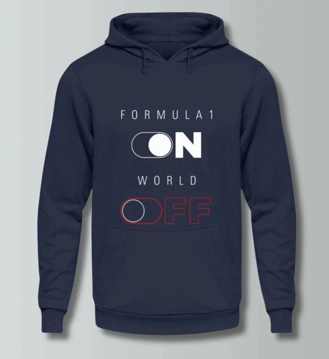 Formula 1 ON Hoodie – Motorsport-Style für echte Fans (Bio-Baumwolle) Kapuzenpullover Novawear Oxford Navy XS 