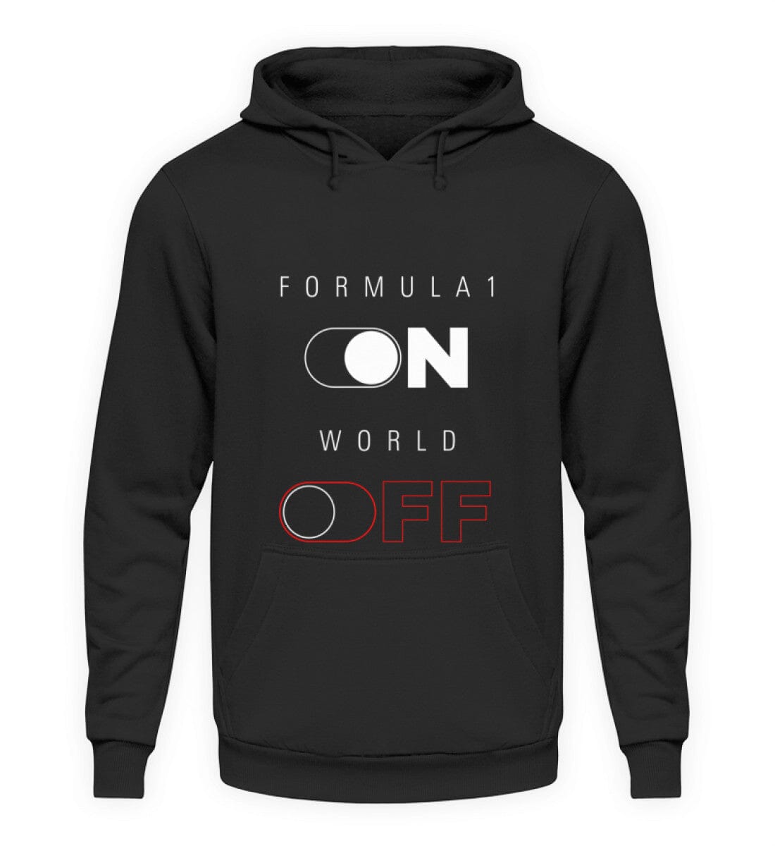 Formula 1 ON - Unisex Kapuzenpullover Hoodie Unisex Hoodie Shirtee Deep Black XS 