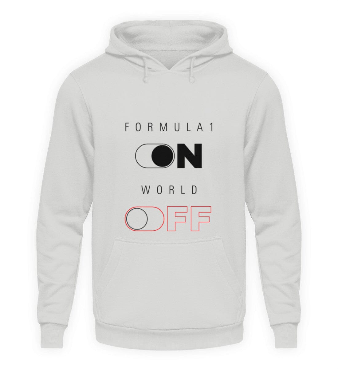 Formula 1 ON/OFF Hoodie – Motorsport-Style für echte Fans (Bio-Baumwolle) Hoodie Novawear Sport Grey XS 