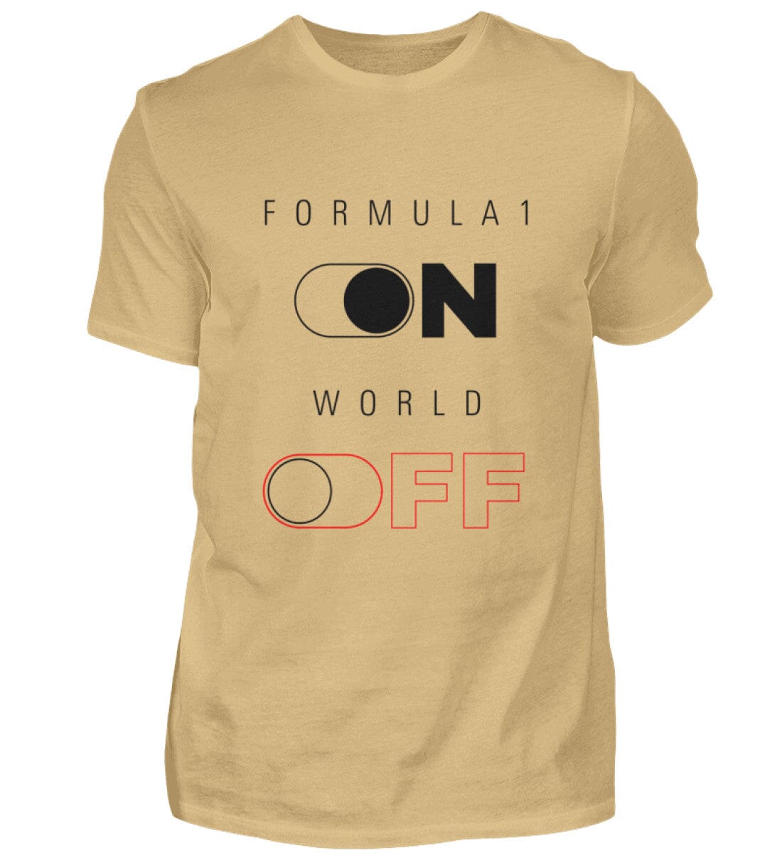 Formula 1 ON/OFF T-Shirt – Motorsport-Style für echte Fans T-Shirt Novawear Sand XS 