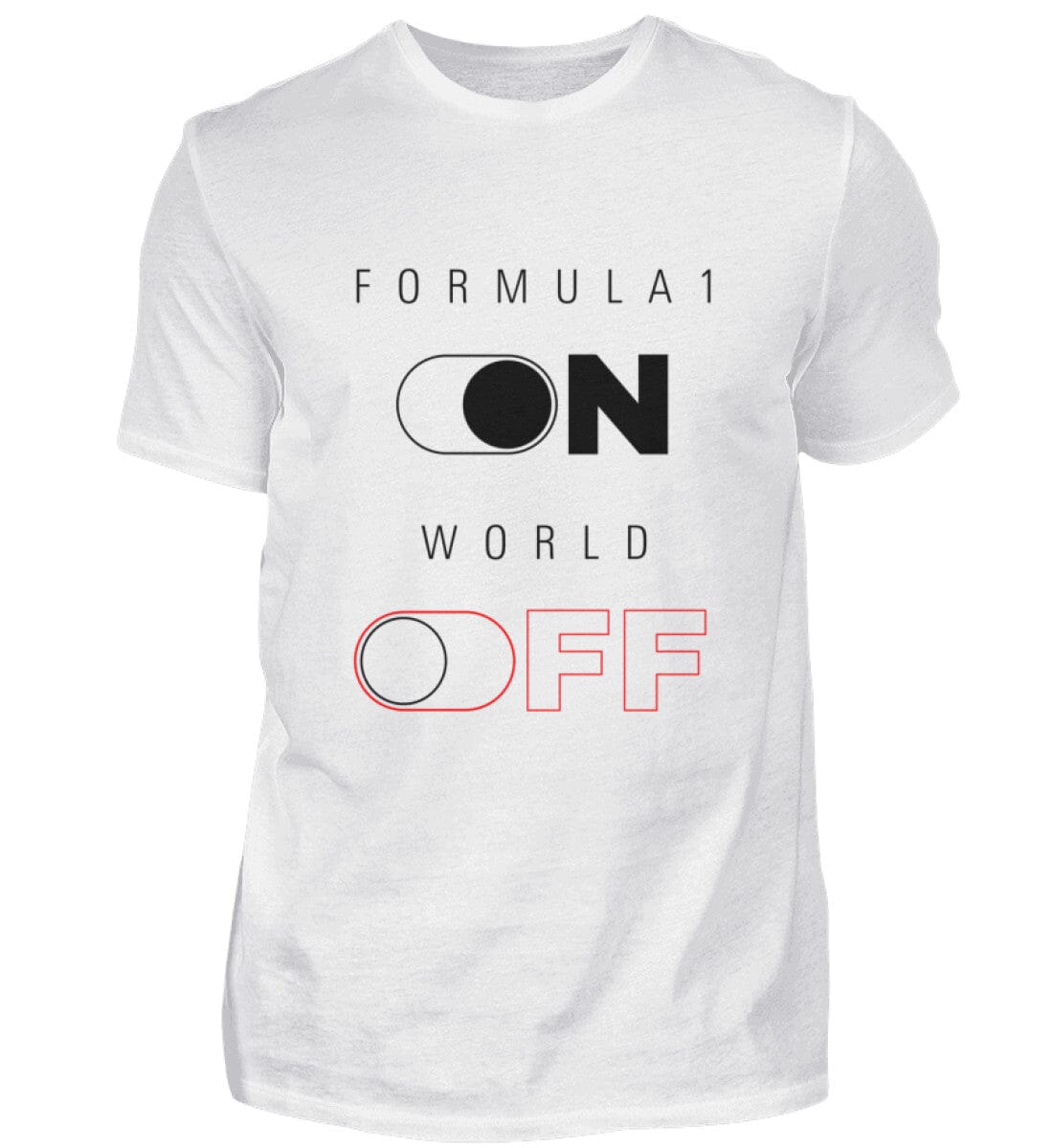 Formula 1 ON/OFF T-Shirt – Motorsport-Style für echte Fans T-Shirt Novawear White S 