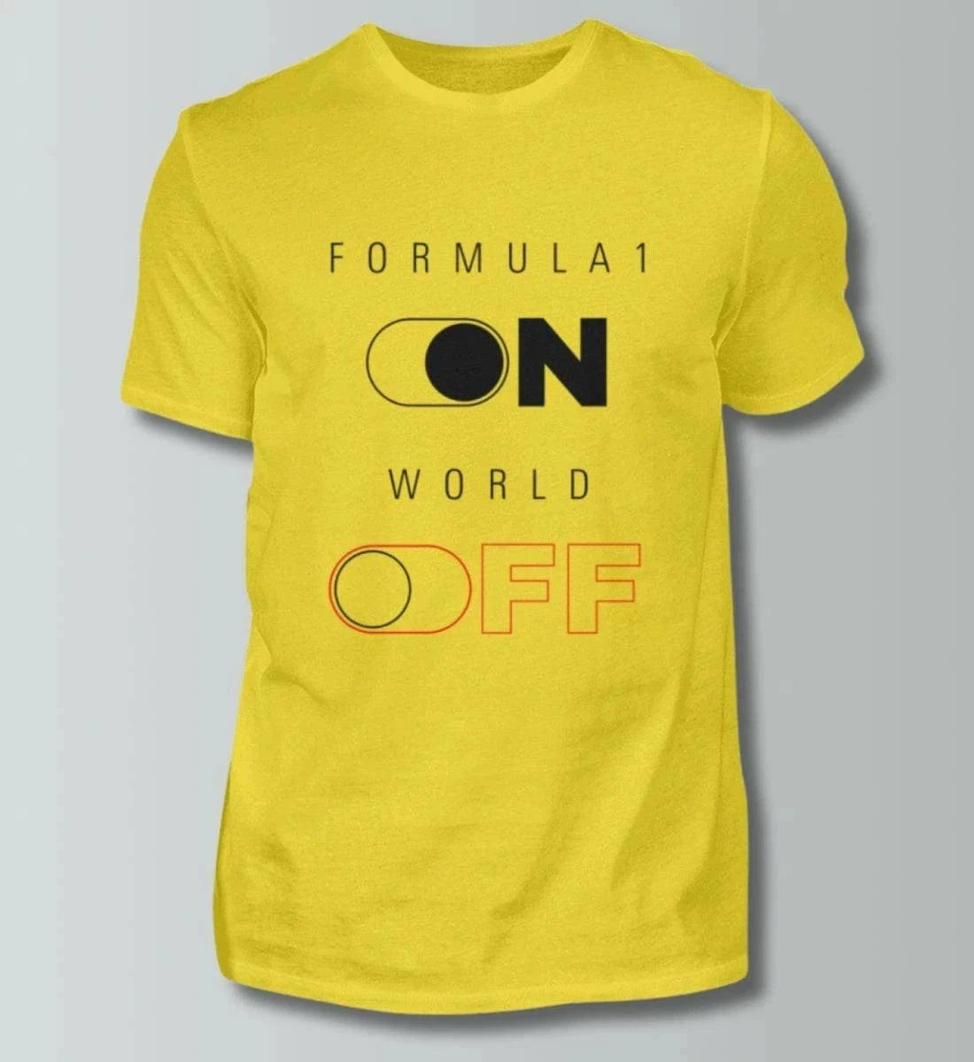 Formula 1 ON/OFF T-Shirt – Motorsport-Style für echte Fans T-Shirts Novawear Gold XS 