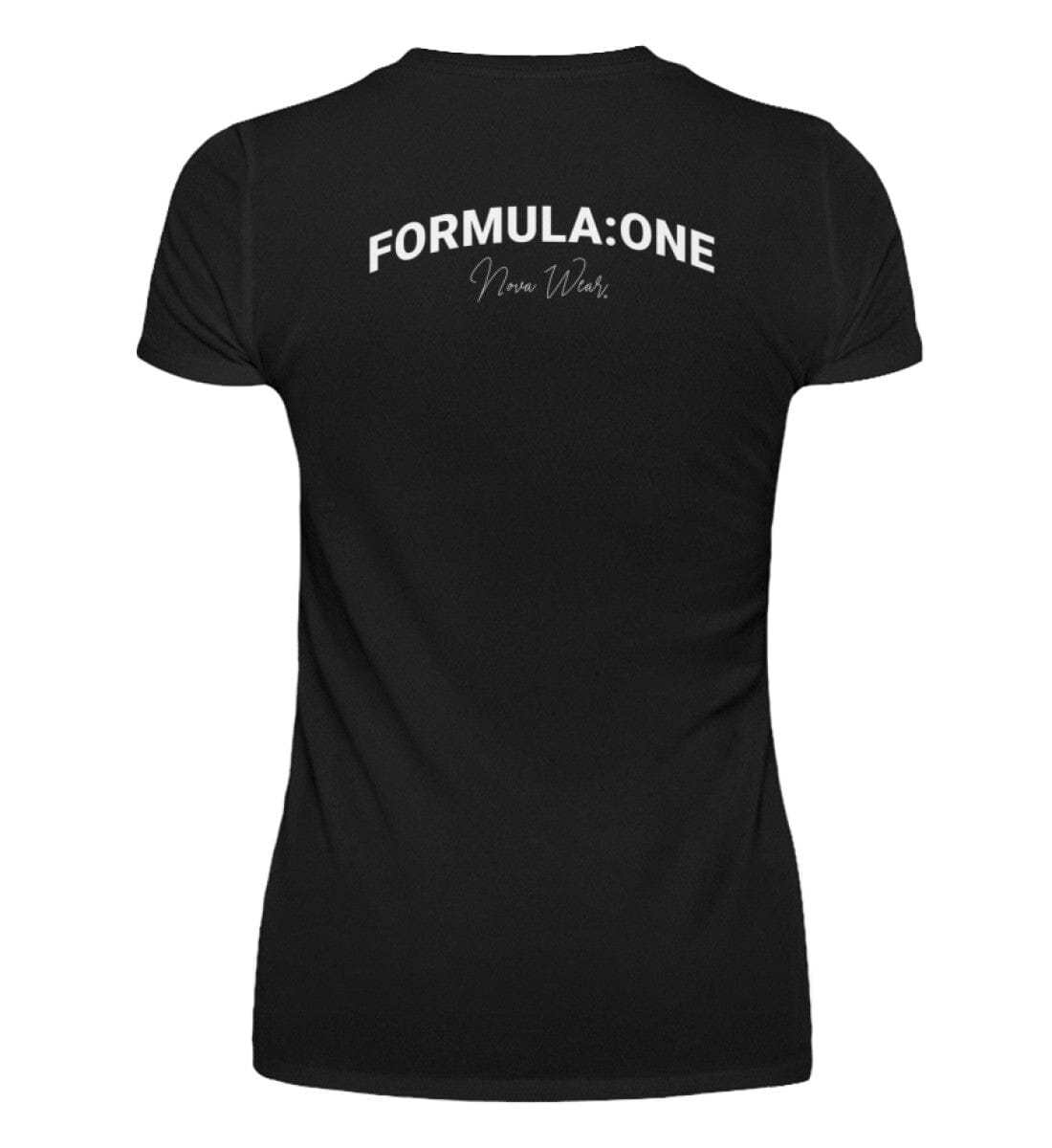 Formula Backprint Damen T-Shirt - Stylisches F1 Shirt | 100% Baumwolle | NOVAWEAR Damen Basic T-Shirt Novawear Black S 