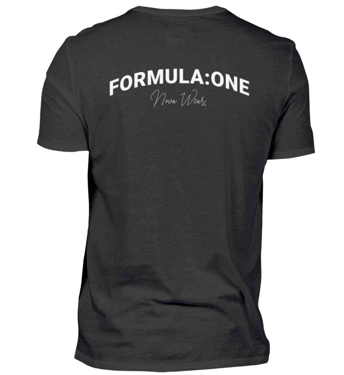 Formula Backprint Herren T-Shirt - Stylisches F1 Shirt | 100% Baumwolle | NOVAWEAR Herren Basic T-Shirt Novawear Black XS 