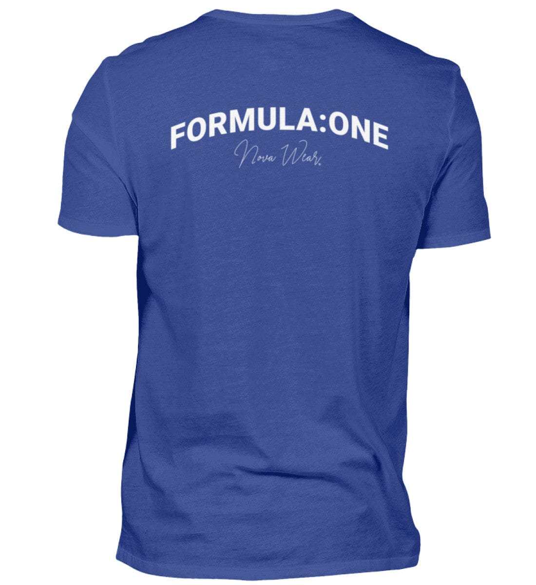 Formula Backprint Herren T-Shirt - Stylisches F1 Shirt | 100% Baumwolle | NOVAWEAR Herren Basic T-Shirt Novawear Royal Blue XS 