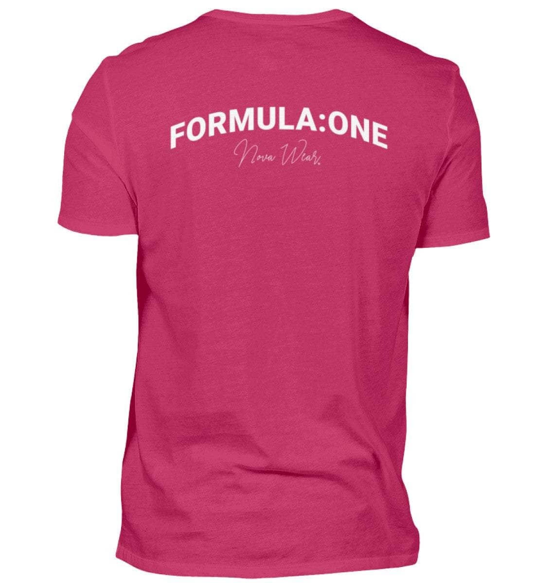 Formula Backprint Herren T-Shirt - Stylisches F1 Shirt | 100% Baumwolle | NOVAWEAR Herren Basic T-Shirt Novawear Sorbet XS 