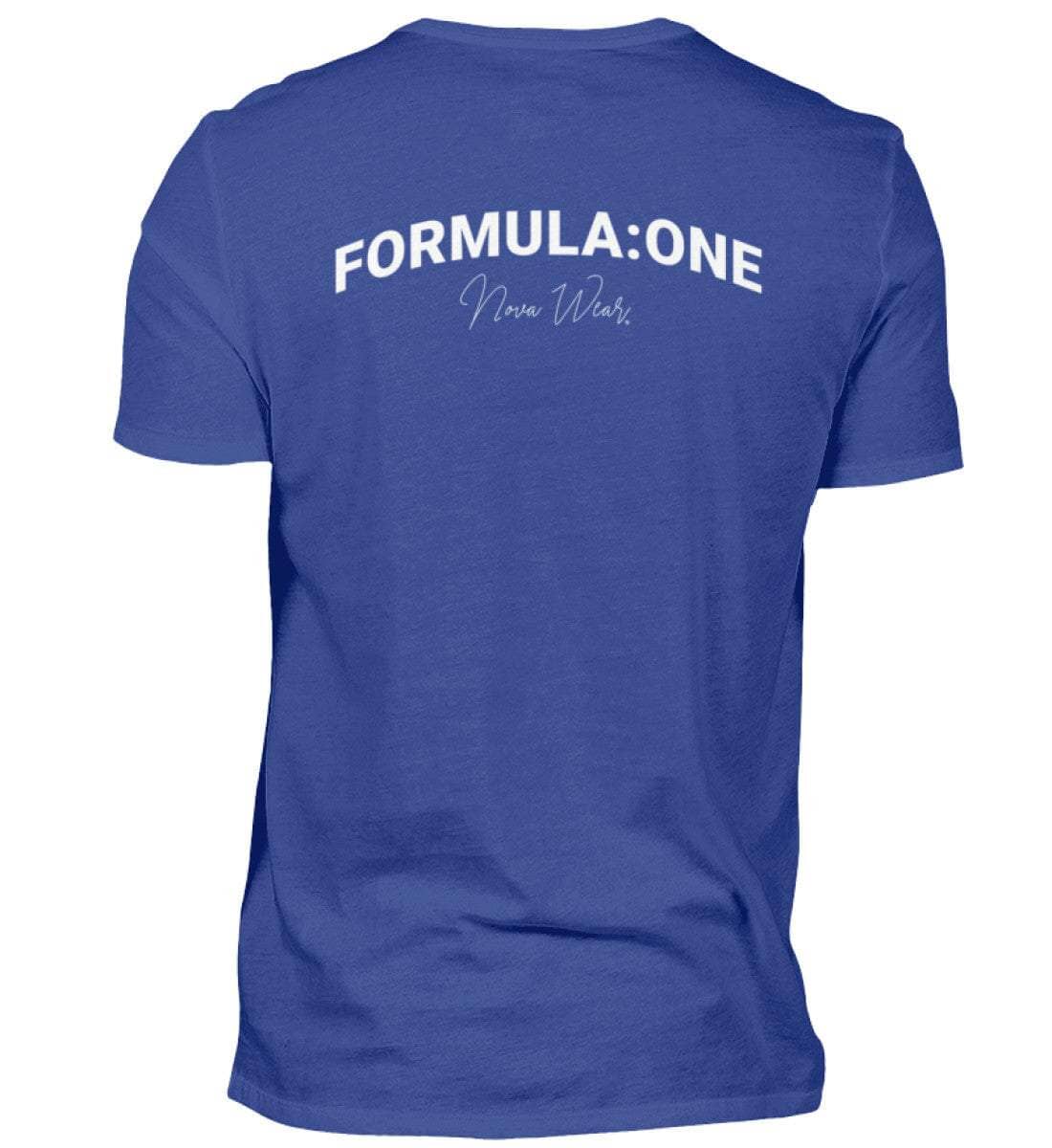 Formula Backprint Herren T-Shirt - Stylisches F1 Shirt | 100% Baumwolle | NOVAWEAR Herren Basic T-Shirt Novawear Stone Blue XS 