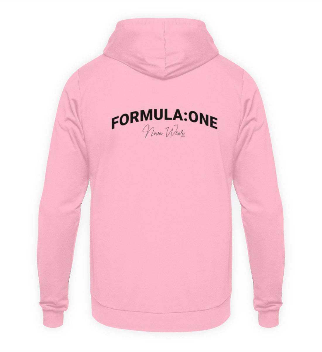 Formula Backprint Unisex Hoodie - Stylischer Kapuzenpullover | NOVAWEAR Unisex Hoodie Novawear Baby Pink XS 