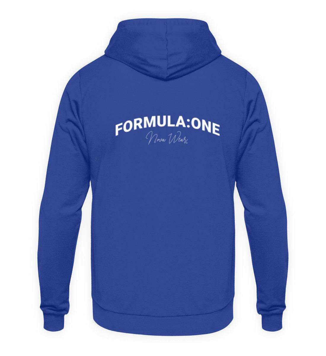 Formula Backprint Unisex Hoodie - Stylischer Kapuzenpullover | NOVAWEAR Unisex Hoodie Novawear Royal Blue XS 