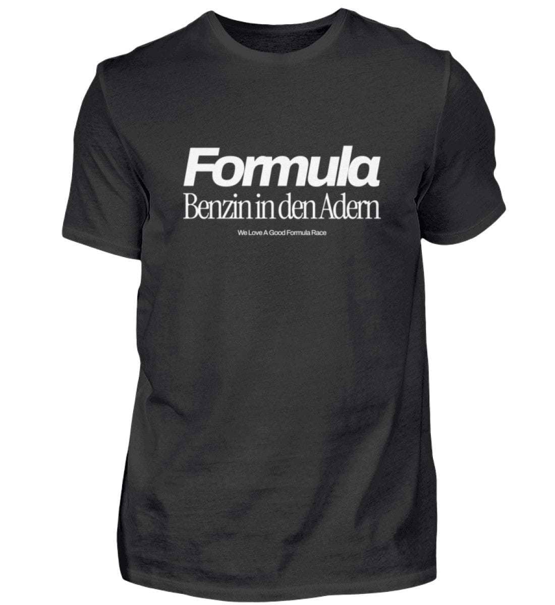 Formula - Benzin in den Adern Herren T-Shirt - Stylisches F1 Shirt | 100% Baumwolle | NOVAWEAR Herren Basic T-Shirt Novawear Black XS 