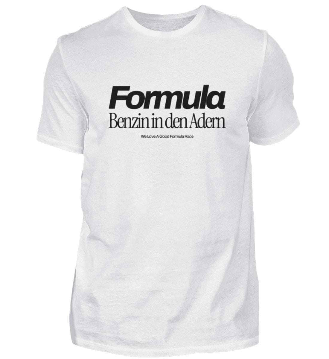 Formula - Benzin in den Adern Herren T-Shirt - Stylisches F1 Shirt | 100% Baumwolle | NOVAWEAR Herren Basic T-Shirt Novawear Sky Blue XS 