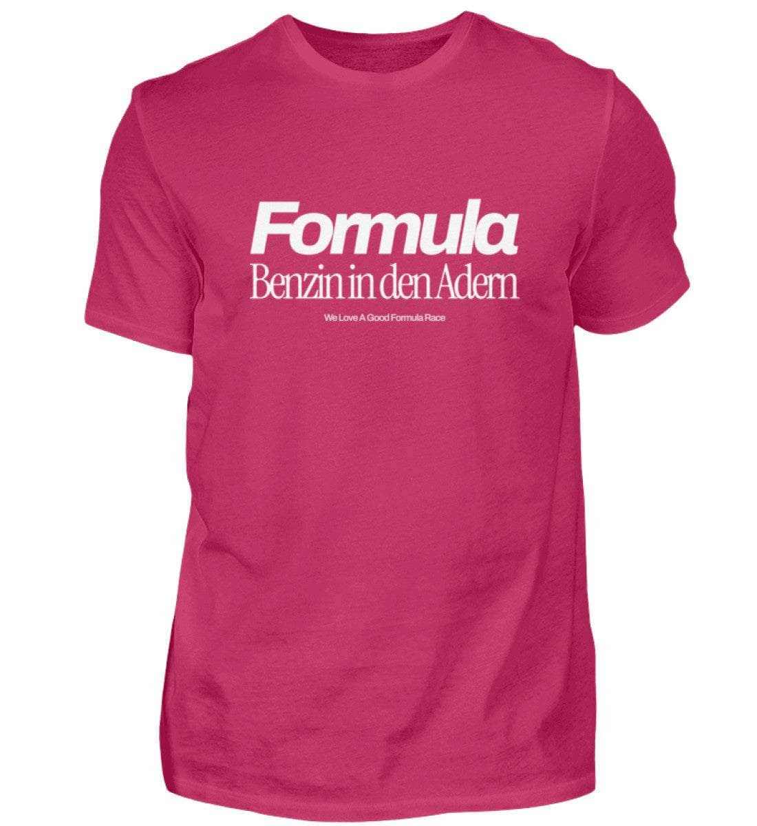 Formula - Benzin in den Adern Herren T-Shirt - Stylisches F1 Shirt | 100% Baumwolle | NOVAWEAR Herren Basic T-Shirt Novawear Sorbet XS 