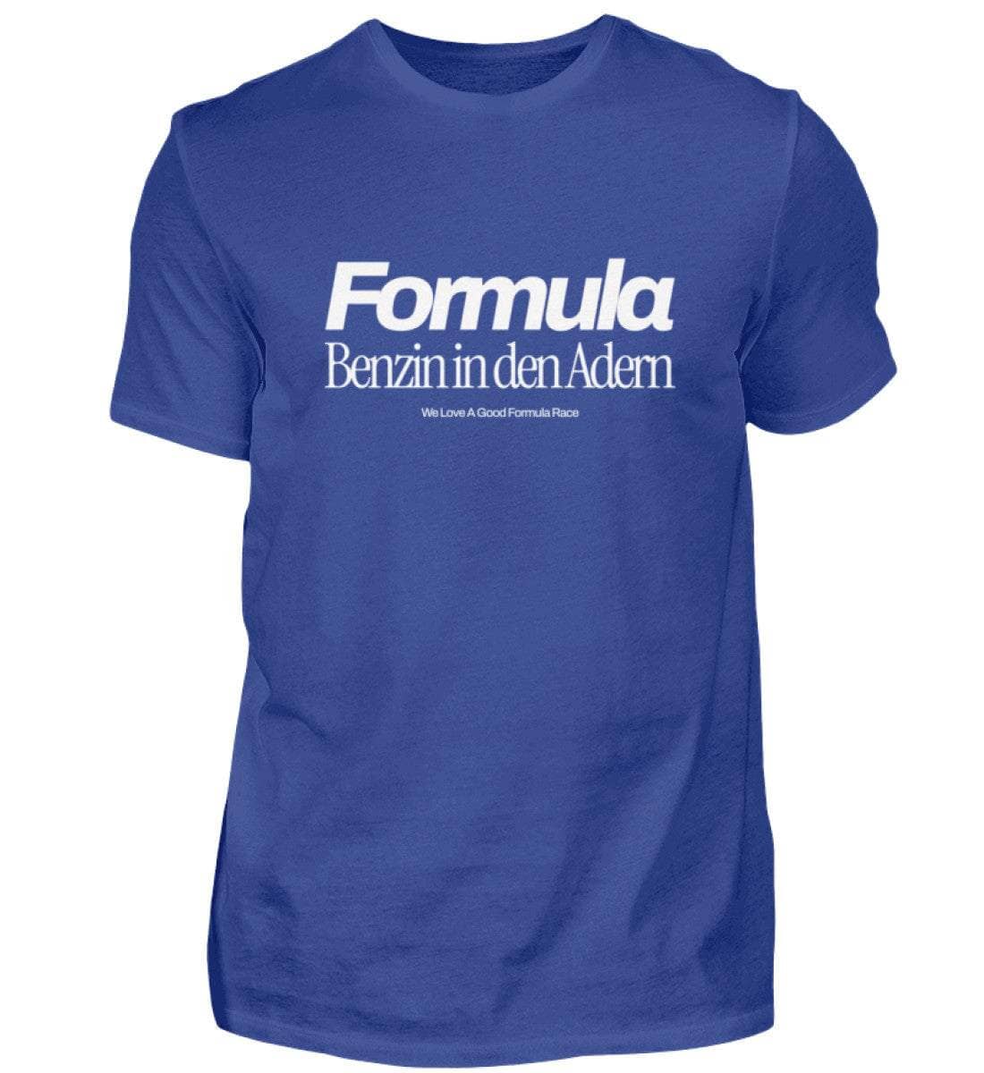 Formula - Benzin in den Adern Herren T-Shirt - Stylisches F1 Shirt | 100% Baumwolle | NOVAWEAR Herren Basic T-Shirt Novawear Stone Blue XS 