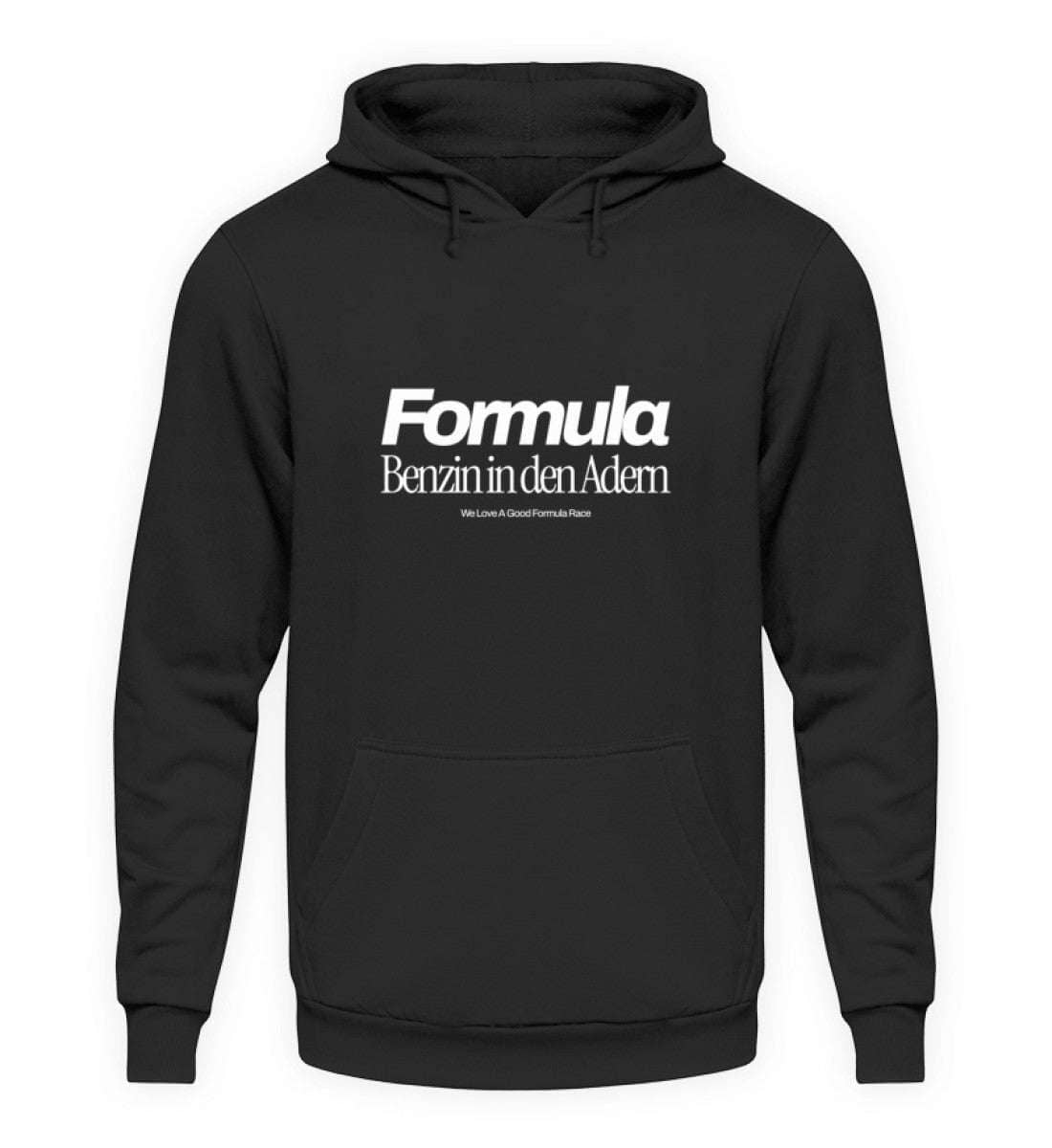 Formula - Benzin in den Adern Unisex Hoodie - Stylischer Kapuzenpullover | NOVAWEAR Unisex Hoodie Novawear Deep Black XS 