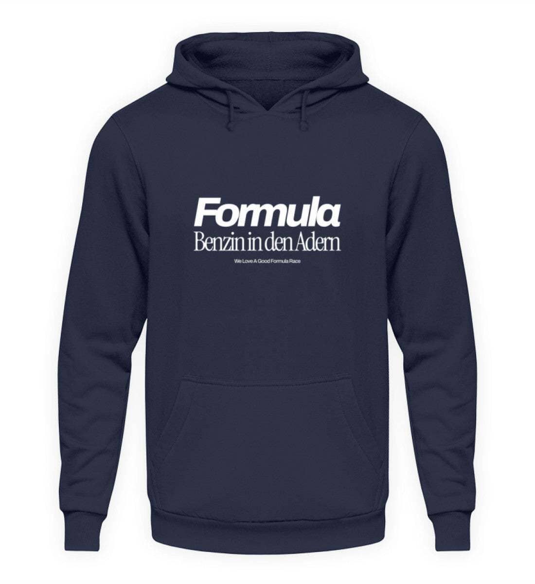 Formula - Benzin in den Adern Unisex Hoodie - Stylischer Kapuzenpullover | NOVAWEAR Unisex Hoodie Novawear Oxford Navy XS 