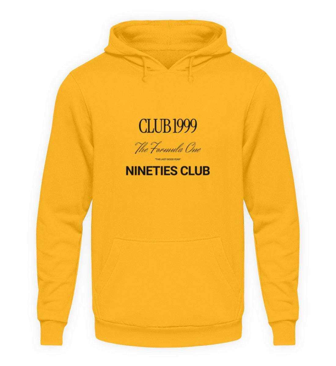 Formula One Club 1999 Unisex Hoodie - Stylischer Kapuzenpullover | NOVAWEAR Unisex Hoodie Novawear Sun Yellow XS 