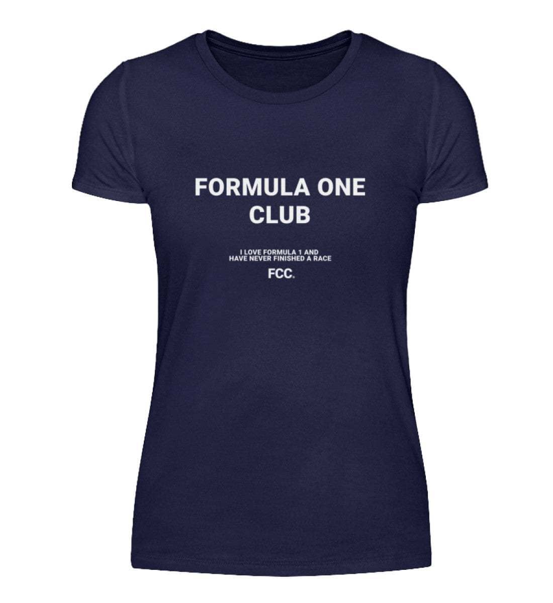 Formula One Club Damen T-Shirt - Stylisches F1 Shirt | 100% Baumwolle | NOVAWEAR Damen Basic T-Shirt Novawear Navy S 