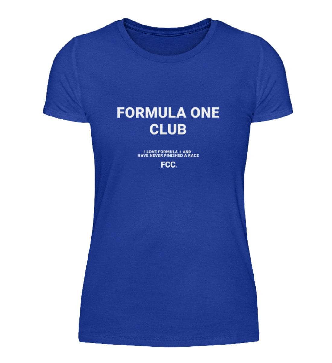 Formula One Club Damen T-Shirt - Stylisches F1 Shirt | 100% Baumwolle | NOVAWEAR Damen Basic T-Shirt Novawear Neon Blue S 