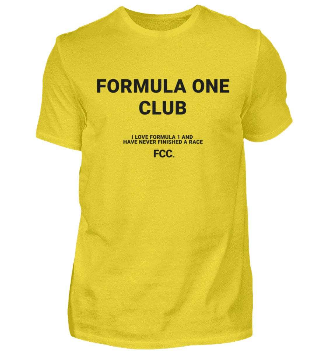 Formula One Club Herren T-Shirt - Stylisches F1 Shirt | 100% Baumwolle | NOVAWEAR Herren Basic T-Shirt Novawear Gold XS 