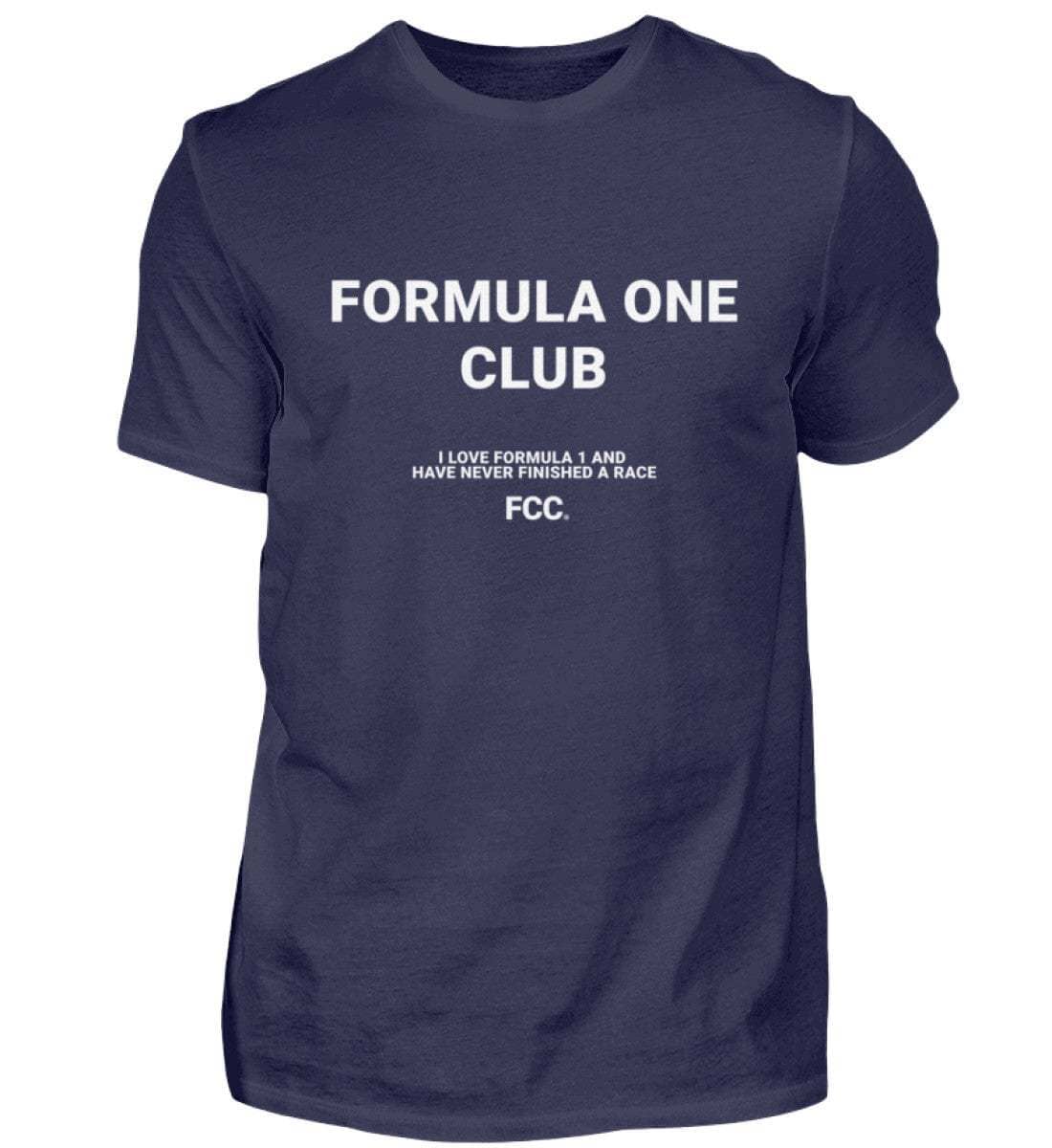 Formula One Club Herren T-Shirt - Stylisches F1 Shirt | 100% Baumwolle | NOVAWEAR Herren Basic T-Shirt Novawear Navy XS 