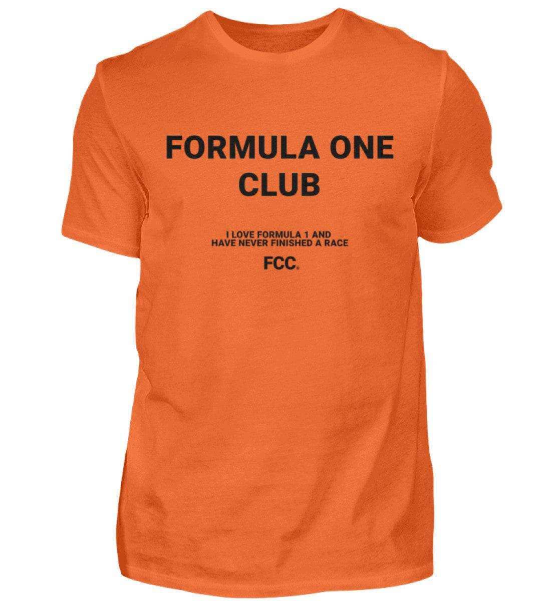 Formula One Club Herren T-Shirt - Stylisches F1 Shirt | 100% Baumwolle | NOVAWEAR Herren Basic T-Shirt Novawear Orange Crush S 