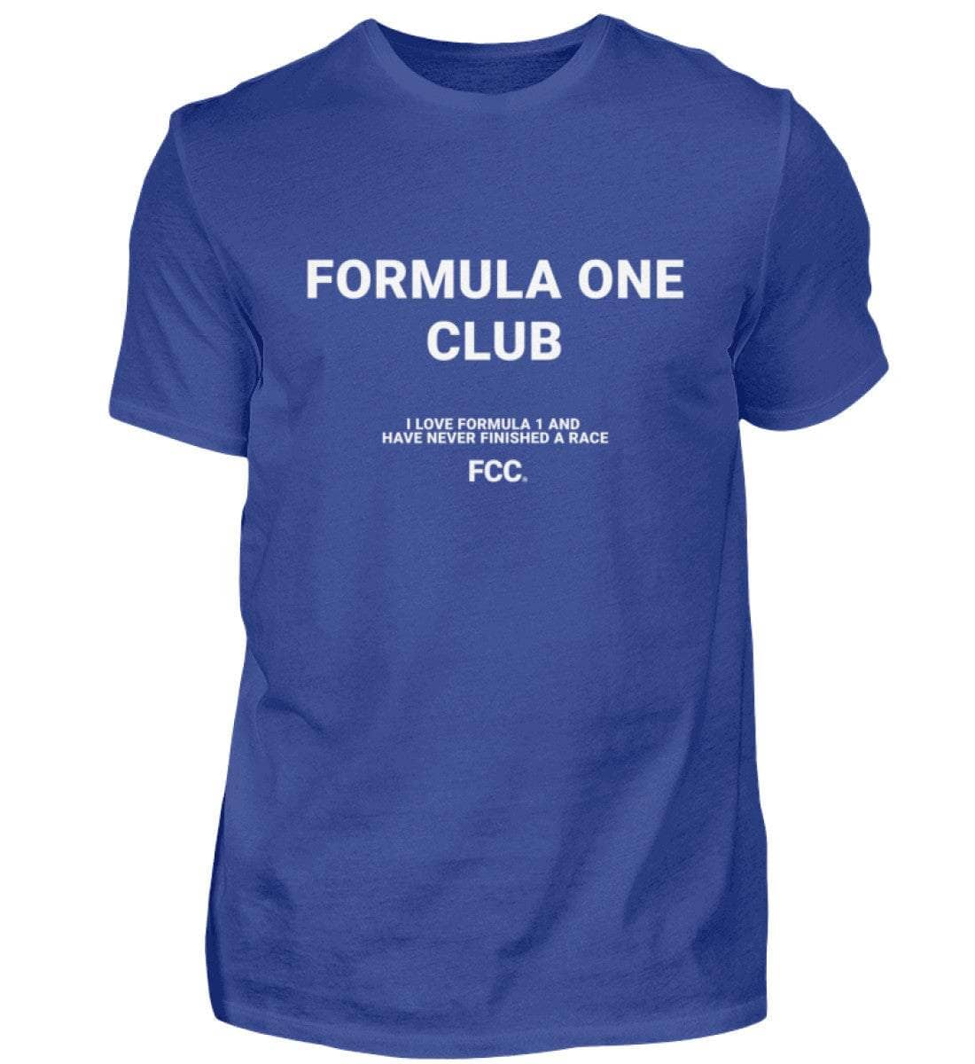 Formula One Club Herren T-Shirt - Stylisches F1 Shirt | 100% Baumwolle | NOVAWEAR Herren Basic T-Shirt Novawear Royal Blue XS 