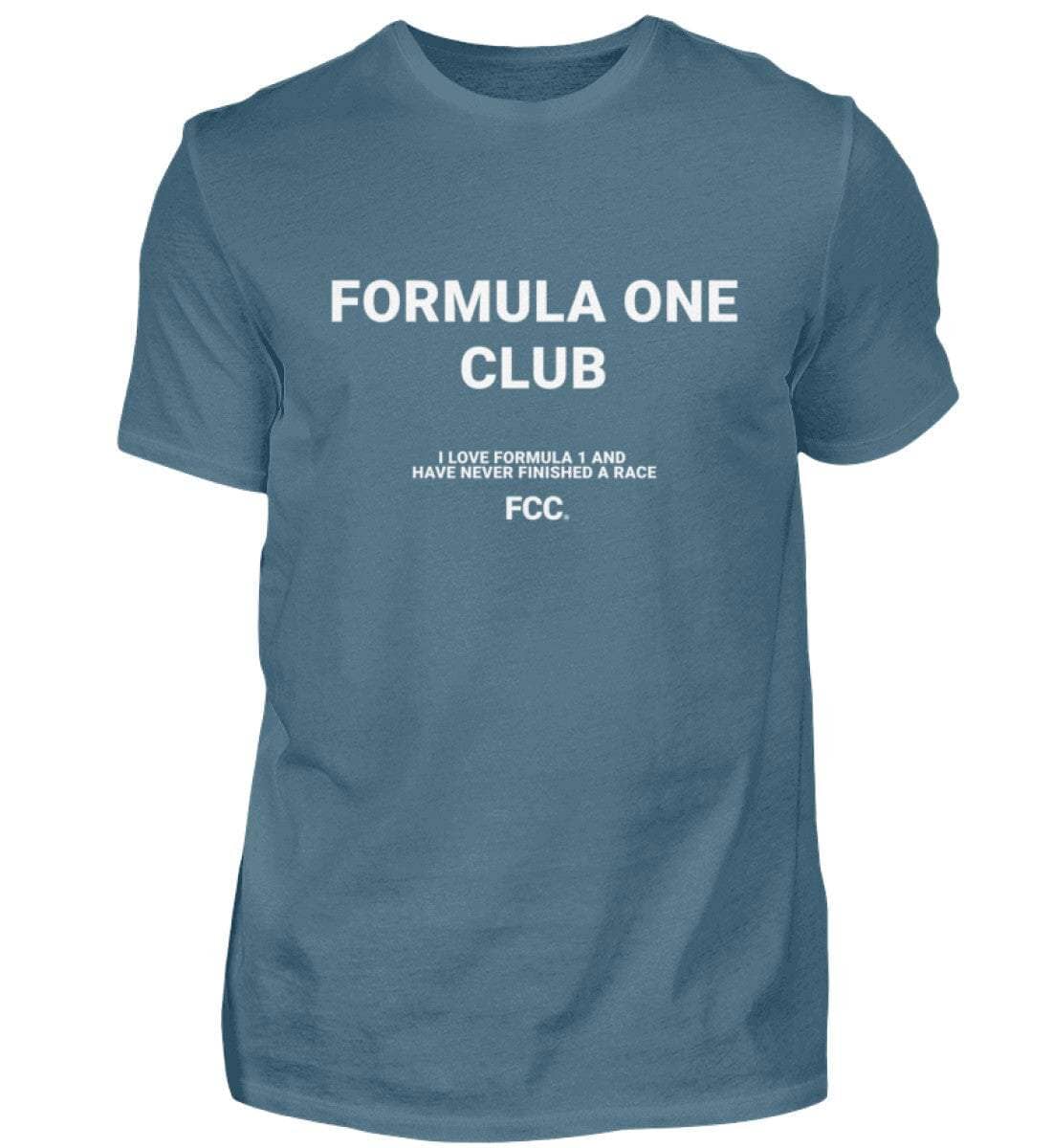 Formula One Club Herren T-Shirt - Stylisches F1 Shirt | 100% Baumwolle | NOVAWEAR Herren Basic T-Shirt Novawear Stone Blue XS 