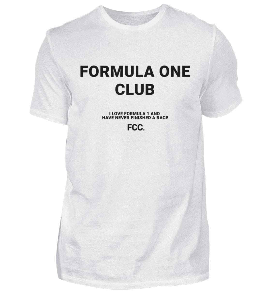 Formula One Club Herren T-Shirt - Stylisches F1 Shirt | 100% Baumwolle | NOVAWEAR Herren Basic T-Shirt Novawear White S 